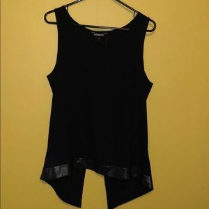 Open Back Metallic Shirt